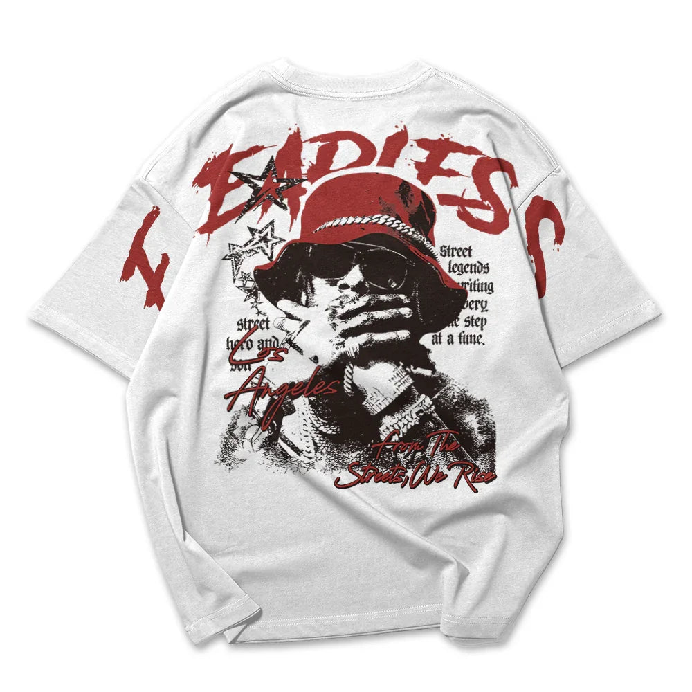 Camiseta Oversized Ombro á Ombro Fearless Los Angeles