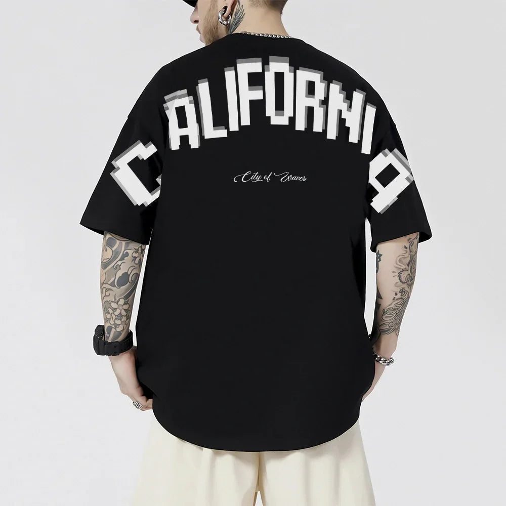 Camiseta Oversized Ombro á Ombro California