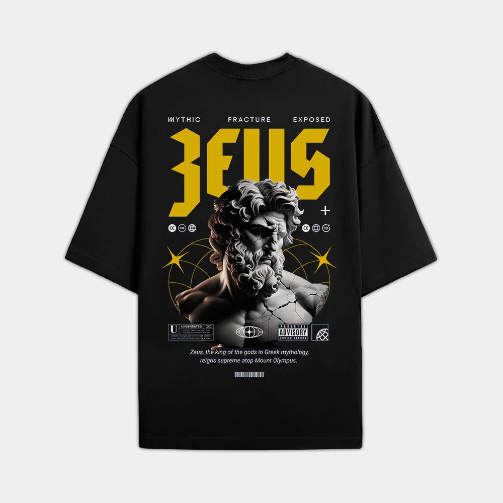 Camiseta Oversized Zeus Grego Style