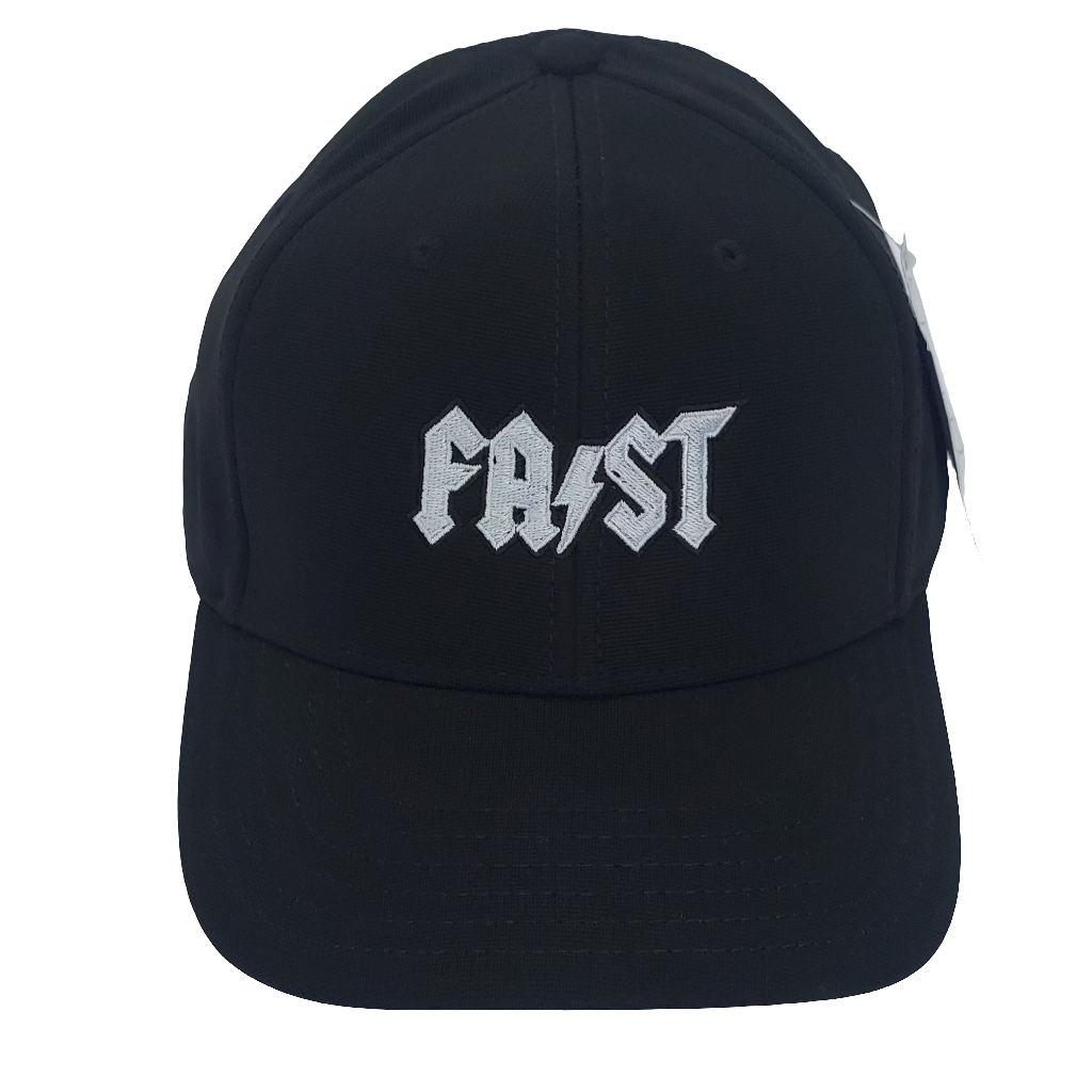 Boné beisebol regulador preto bordado