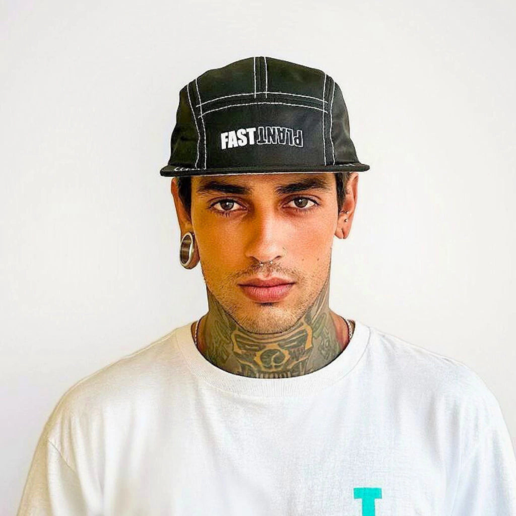 Boné Five Panel Tactel Black