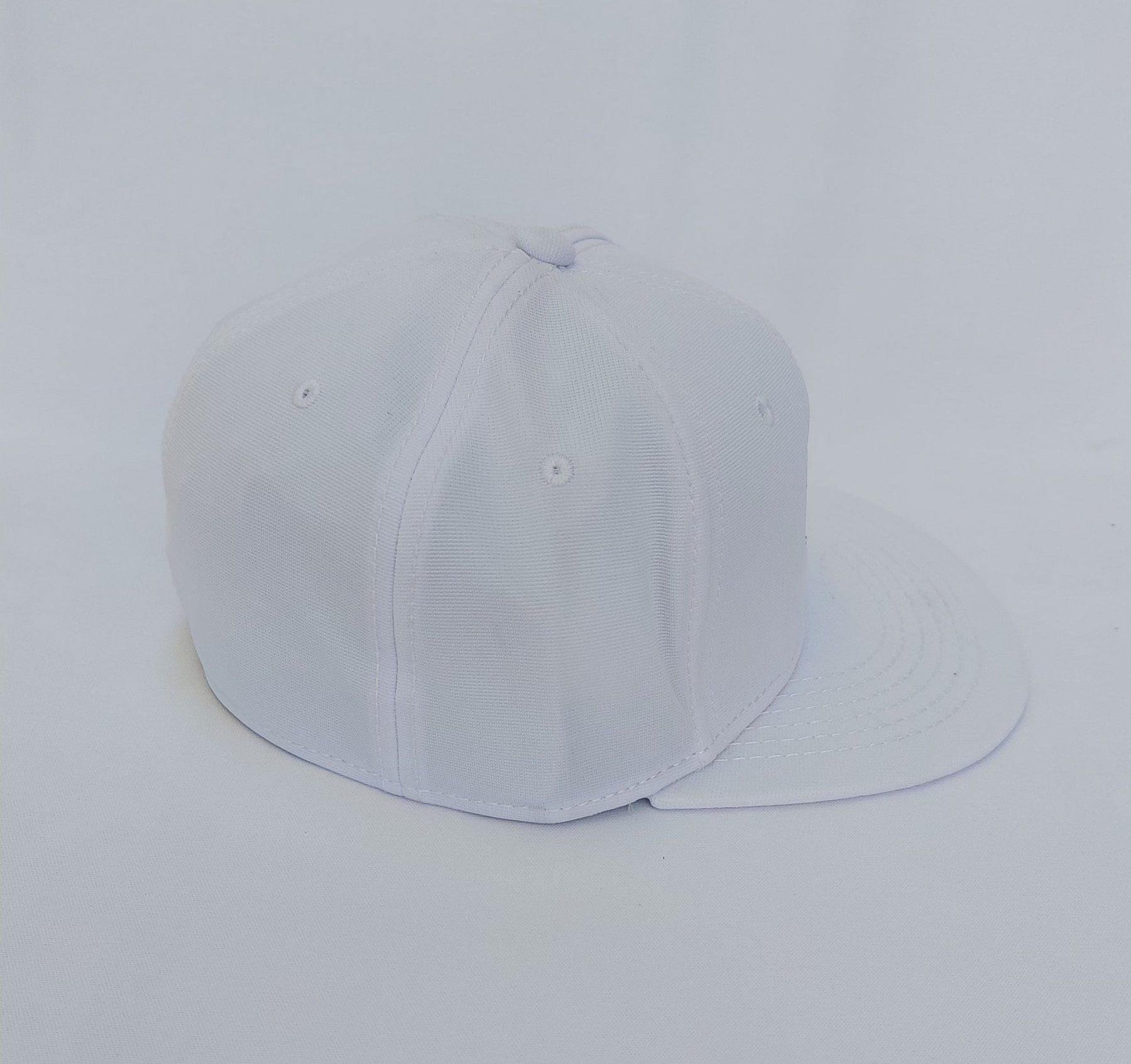 Boné Flex Fit Branco aba reta Bordado Fast Rock