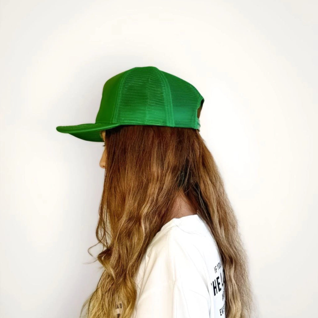 Boné Trcker Rock´n Green