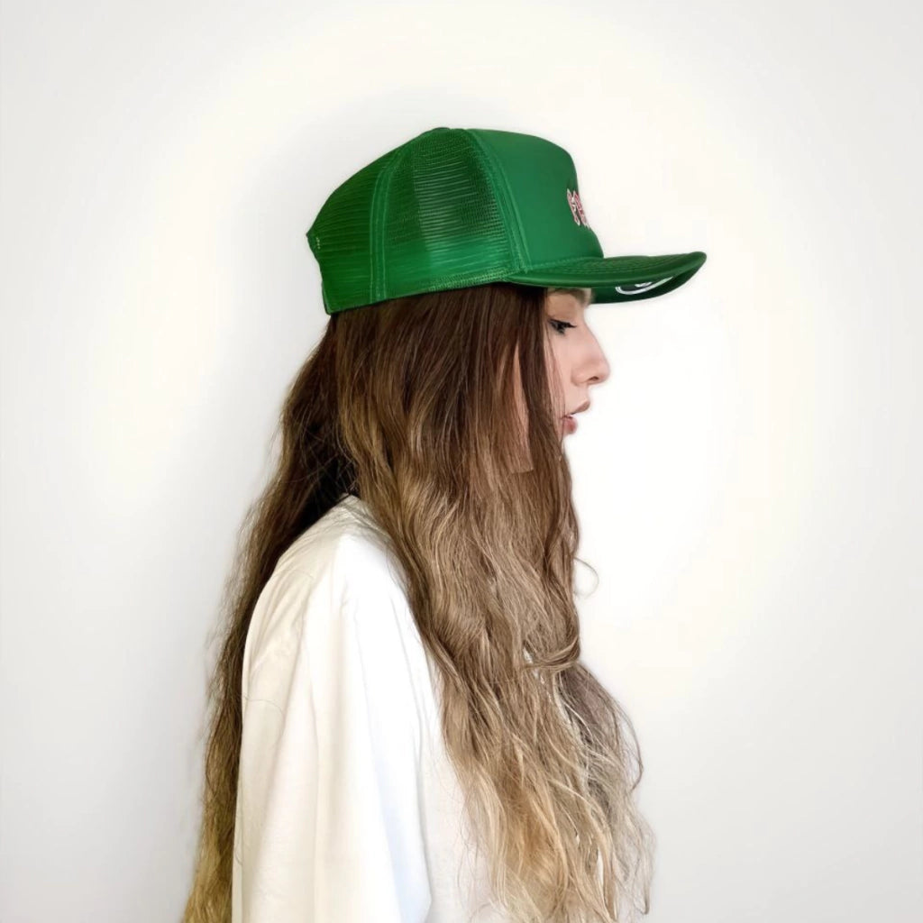 Boné Trcker Rock´n Green