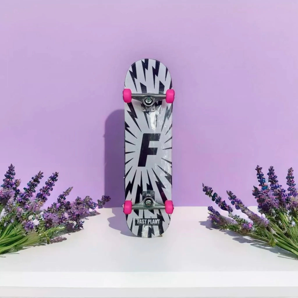 Skate completo montado Fast Plant Raios [roda pink]