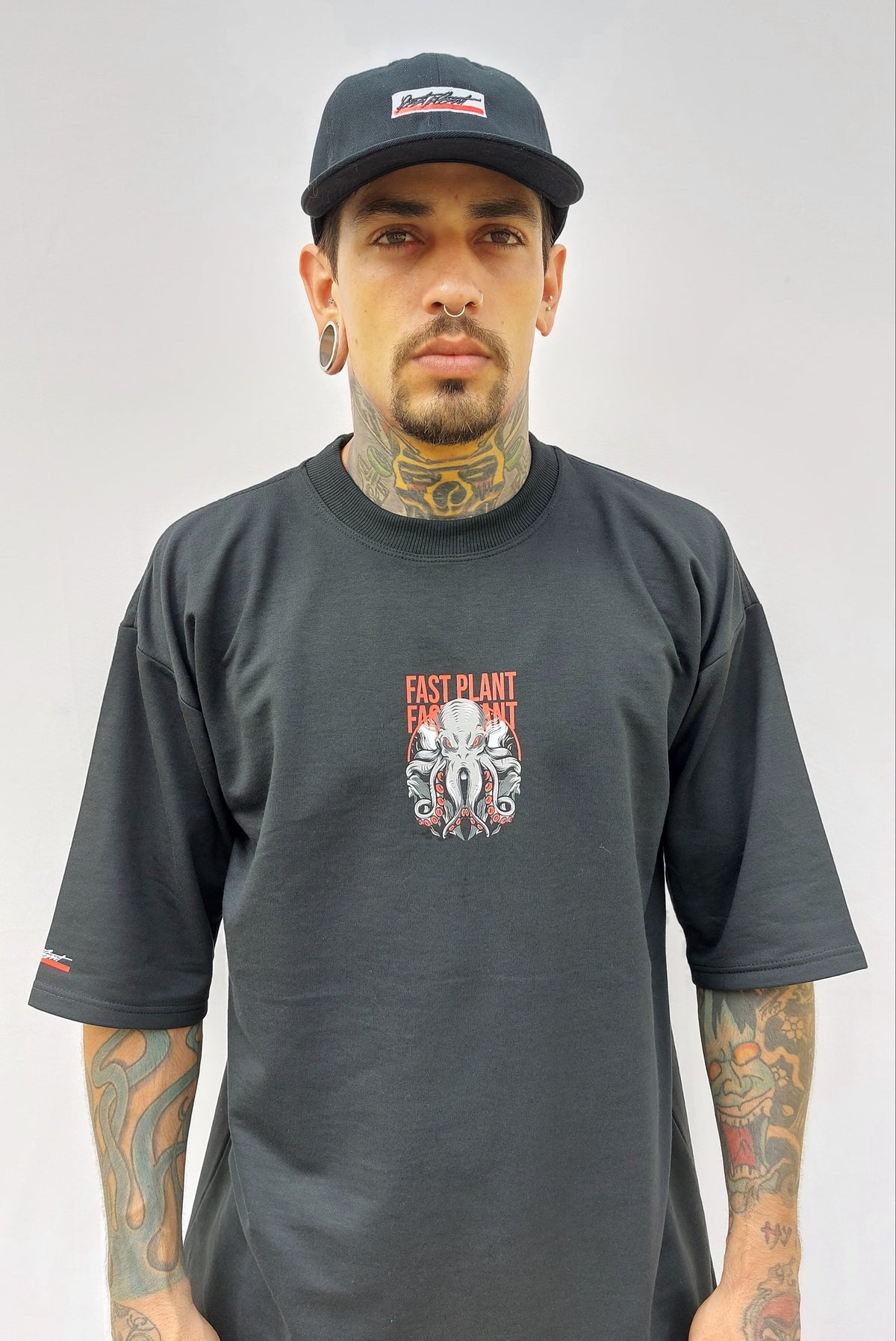 Camiseta oversized Premium Fast Plant Polvo