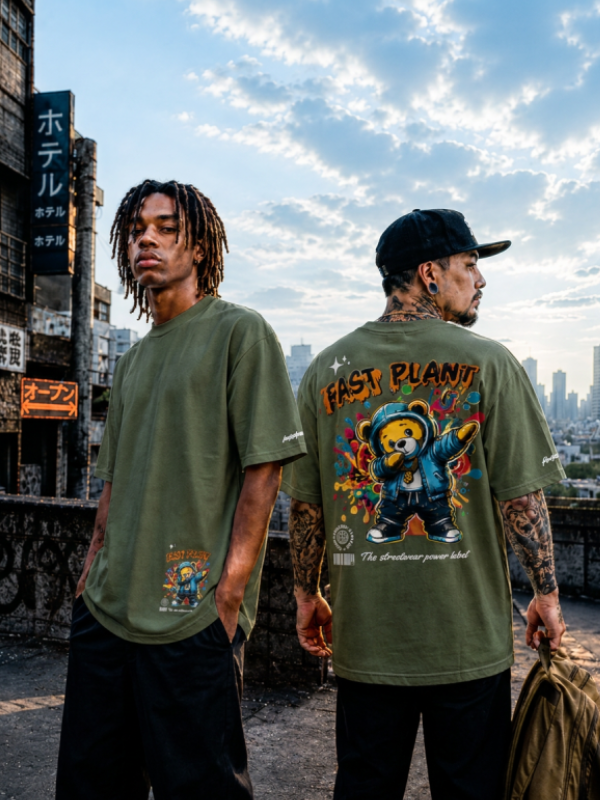 Camiseta Oversized Premium Fast Plant Ursinho