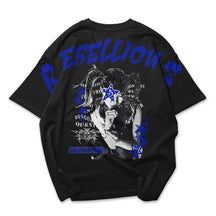 Camiseta Oversized Ombro á Ombro Reebelious Punk Woman