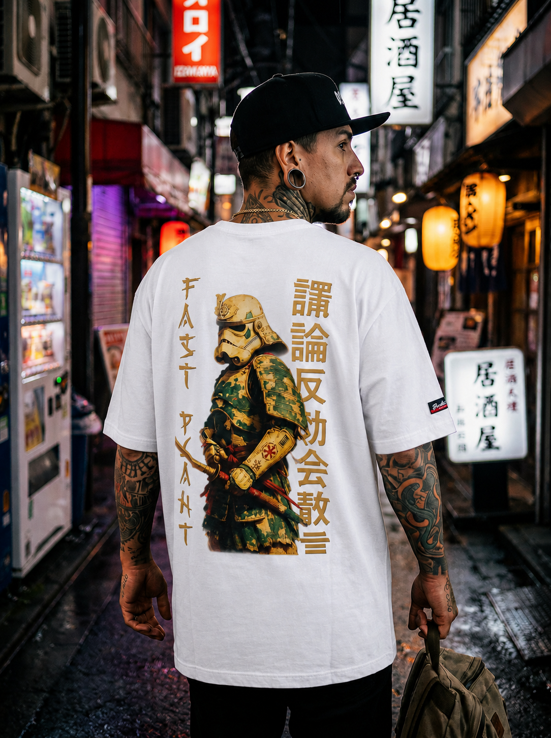 Camiseta Oversized Premium Fast Plant Samurai