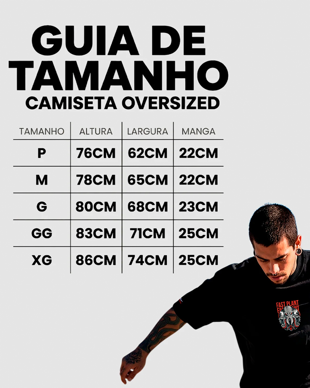 Camiseta oversized Premium Fast Plant Polvo