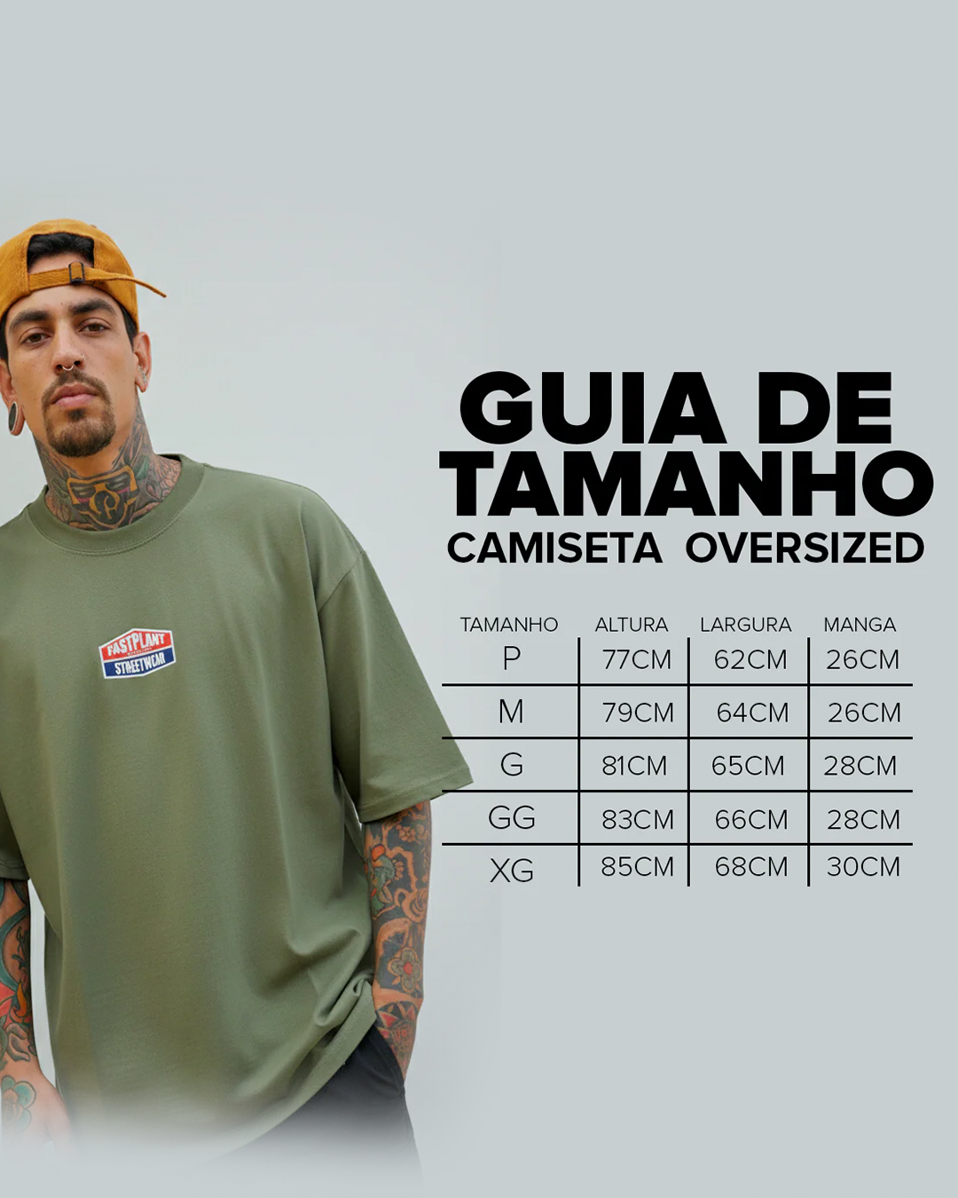 Camiseta Oversized Premium Fast Plant Street Logo