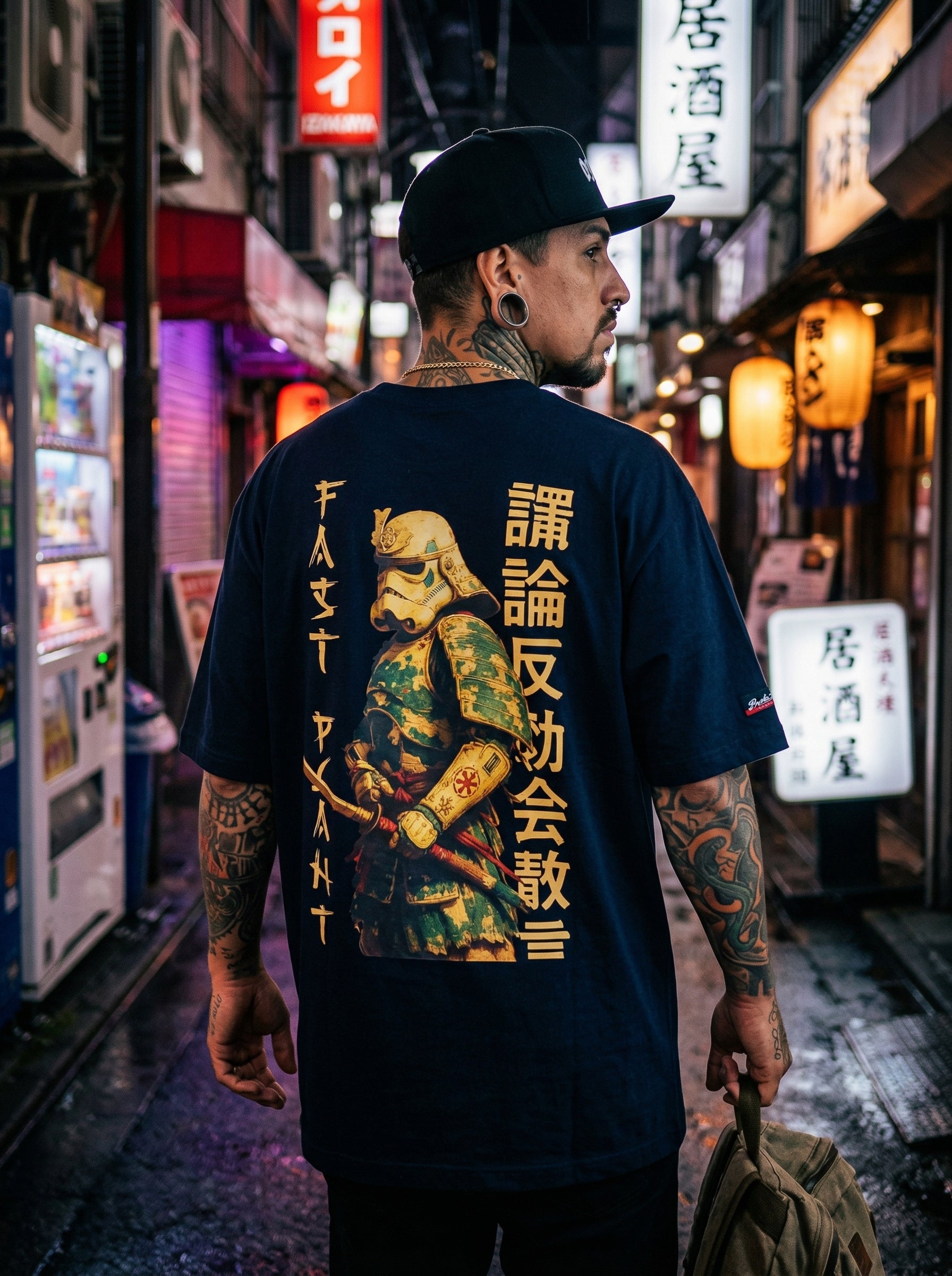 Camiseta Oversized Premium Fast Plant Samurai