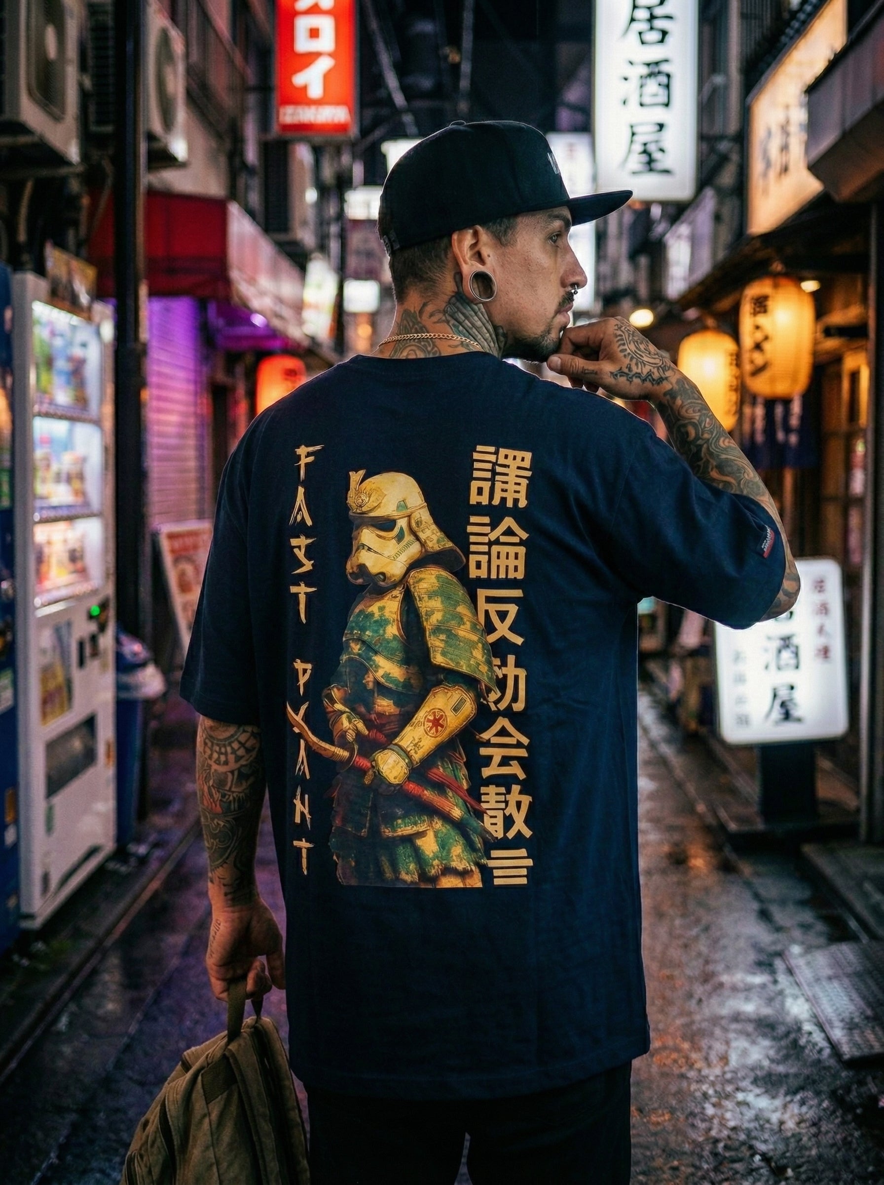 Camiseta Oversized Premium Fast Plant Samurai