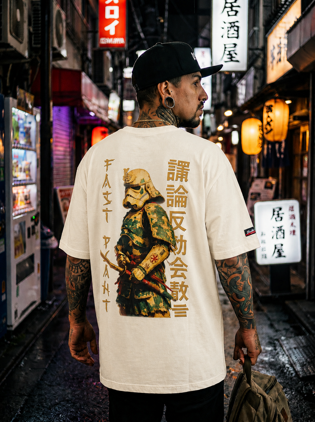 Camiseta Oversized Premium Fast Plant Samurai
