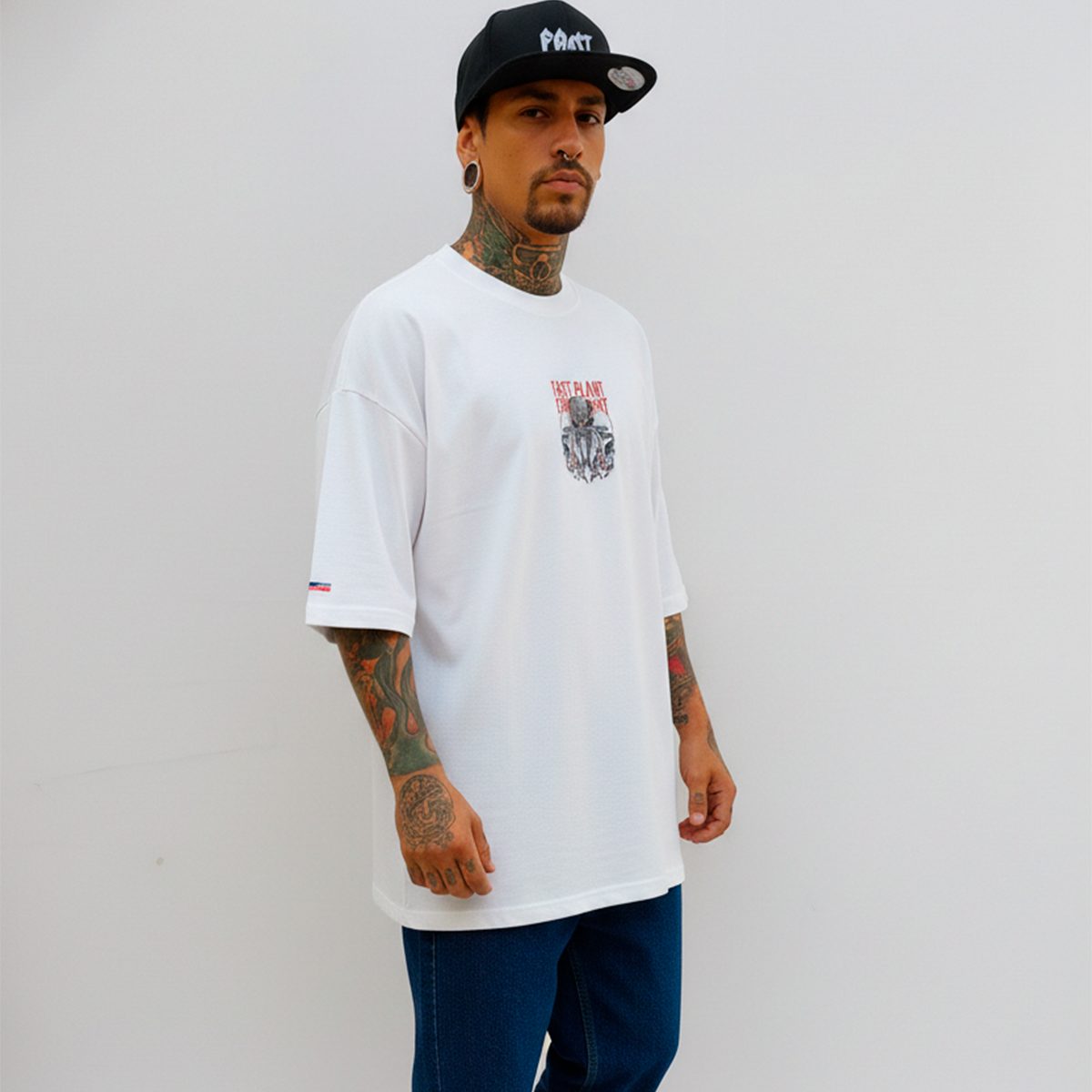 Camiseta oversized Premium Fast Plant Polvo
