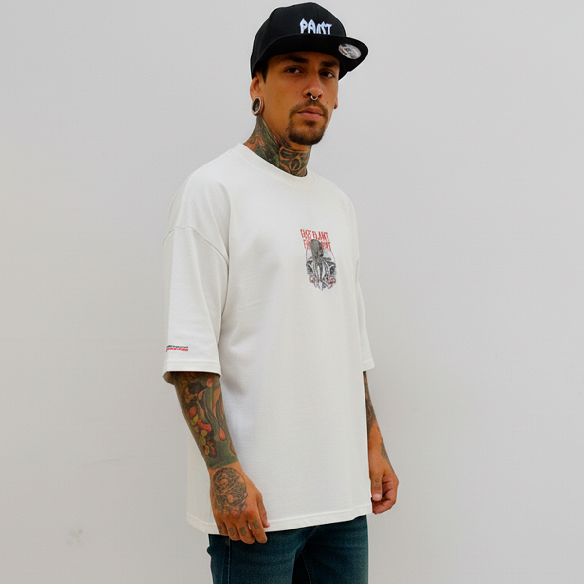 Camiseta oversized Premium Fast Plant Polvo