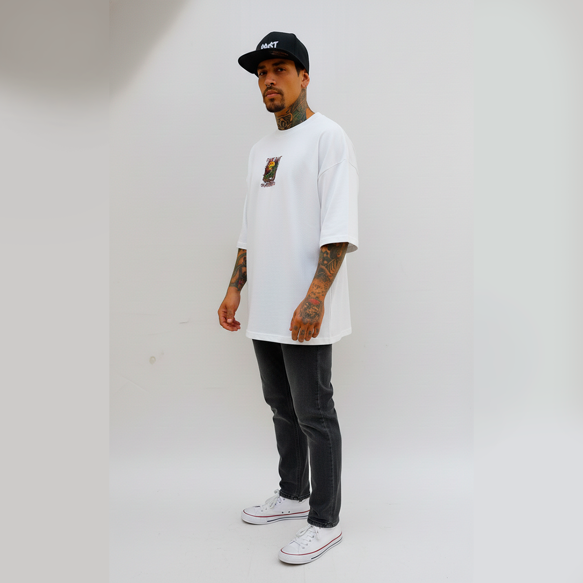 Camiseta Oversized Premium Fast Plant Skate Dark Br.