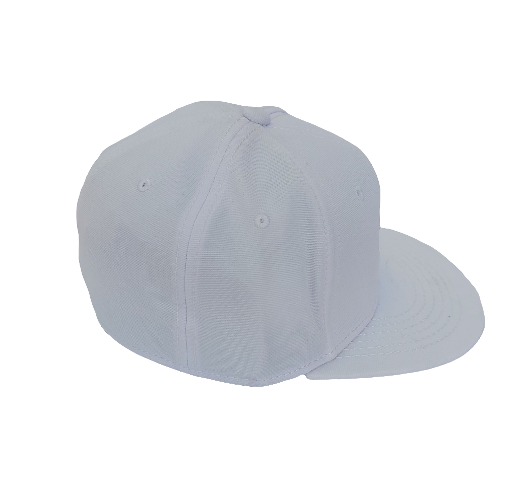 Boné Flex Fit Branco aba reta Bordado Fast Rock
