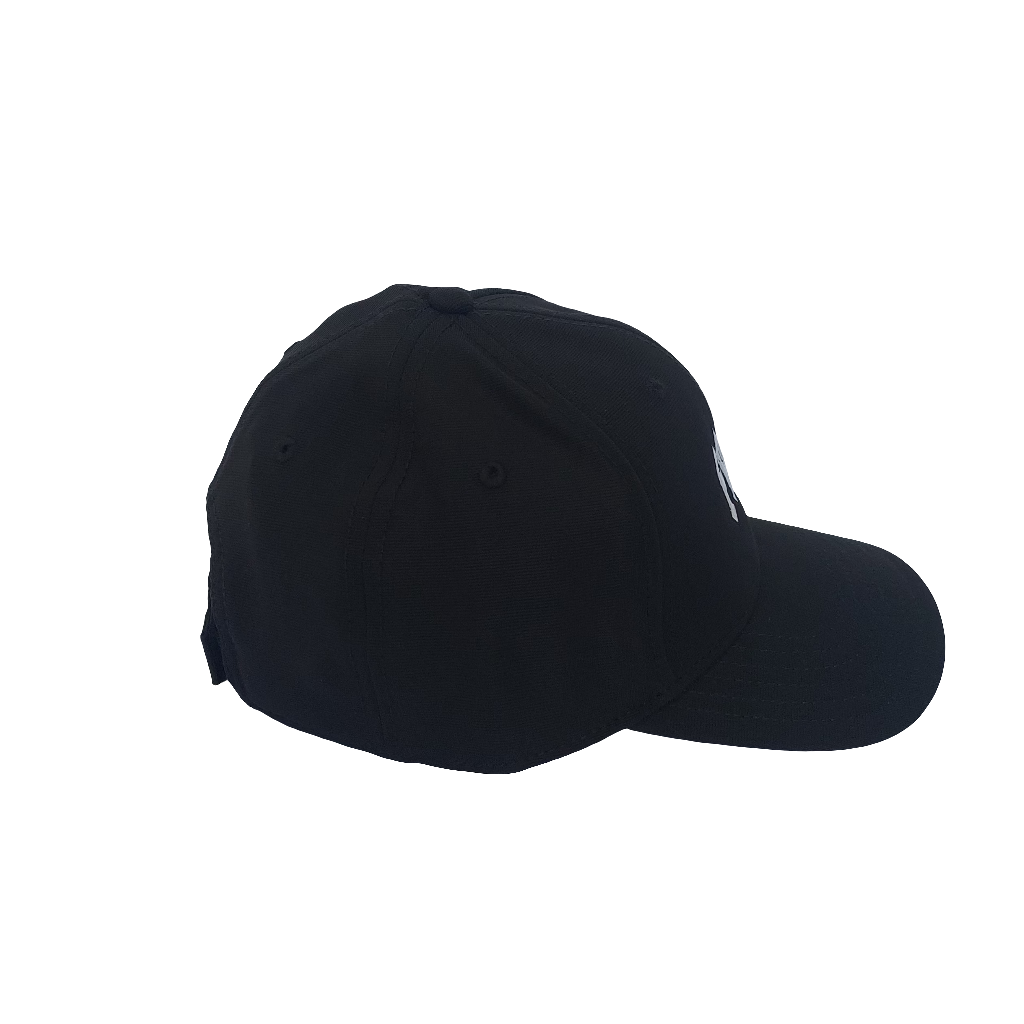 Boné beisebol regulador preto bordado