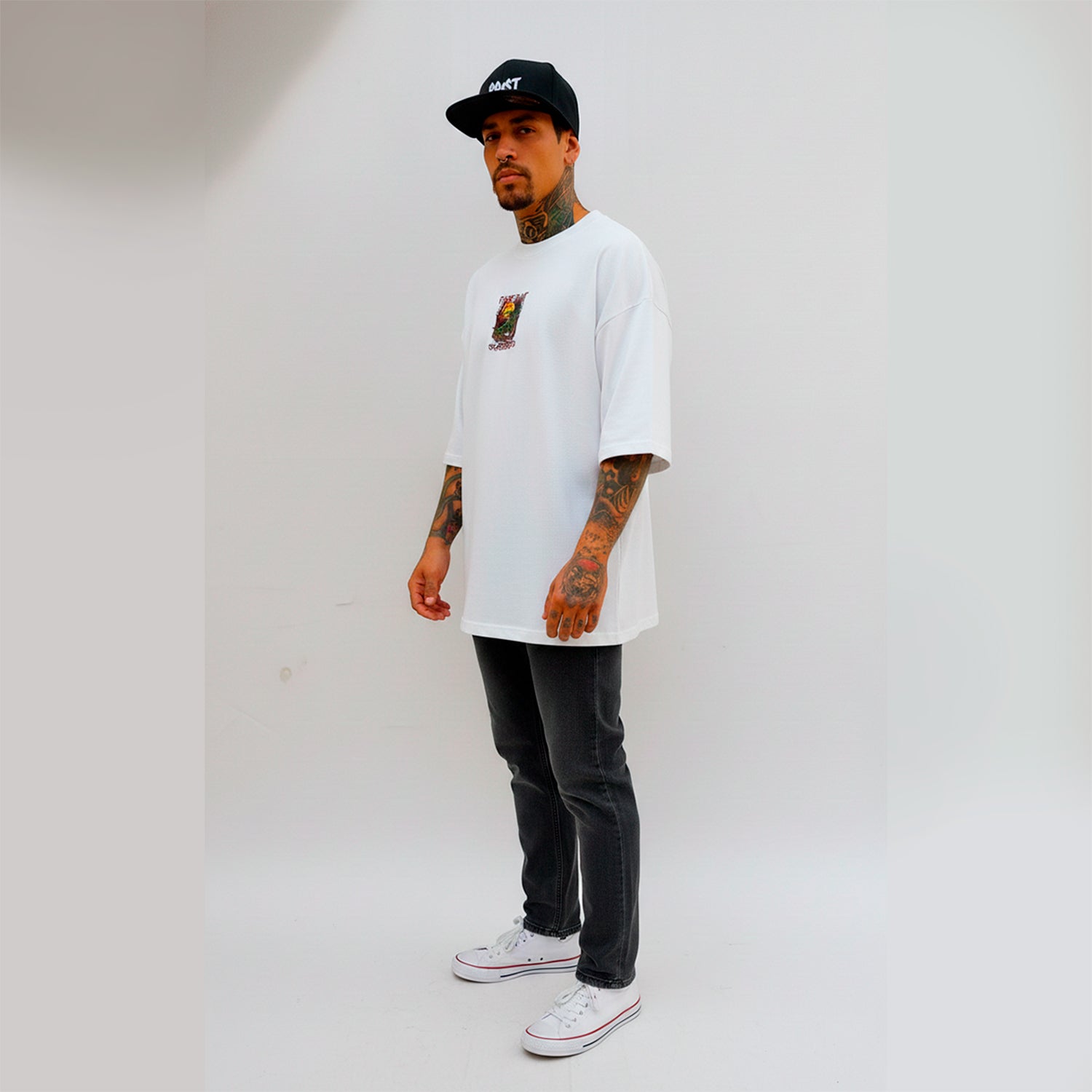 Camiseta Oversized Premium Fast Plant Skate Dark Br.