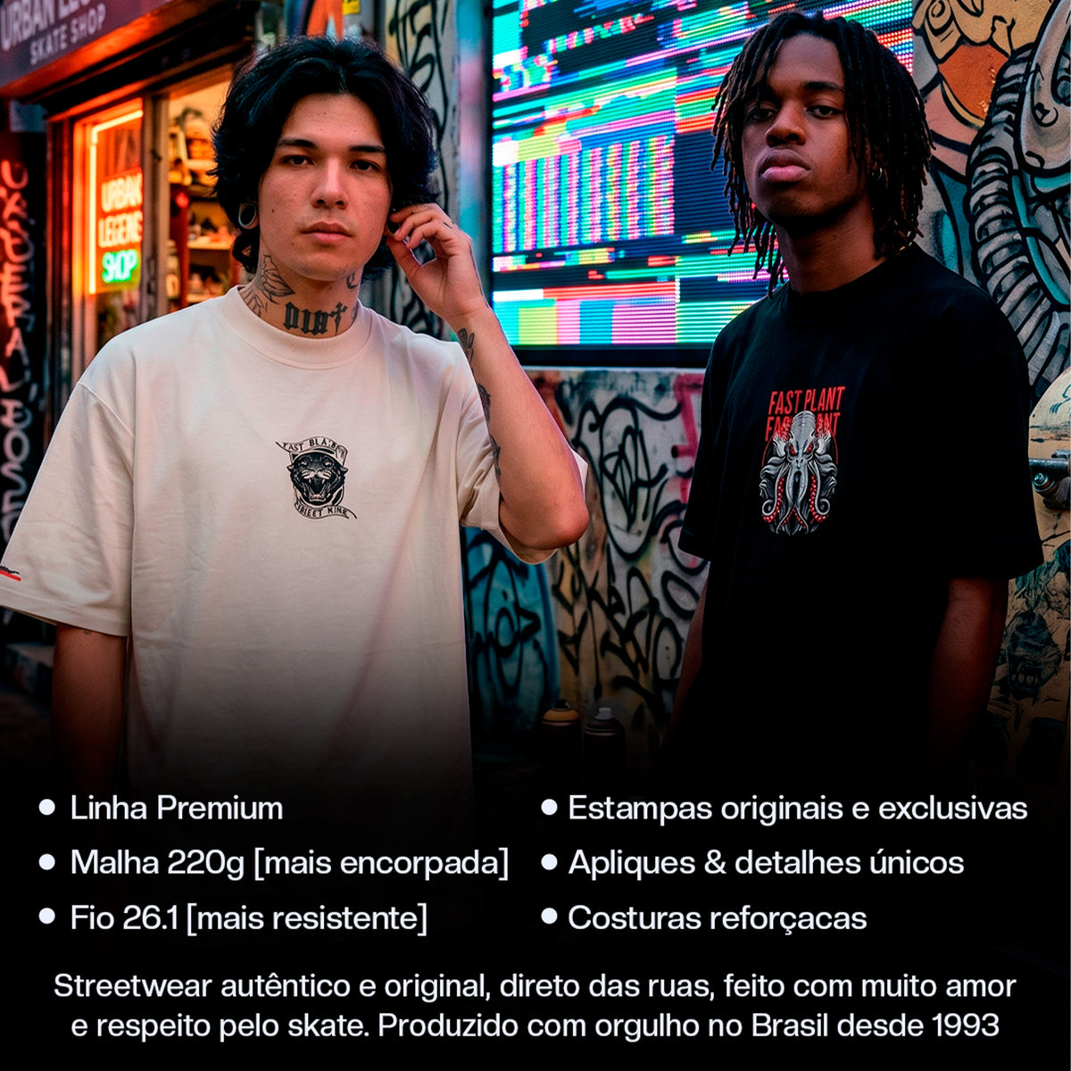 Combo 2 Camisetas Oversized Premium Streetwear