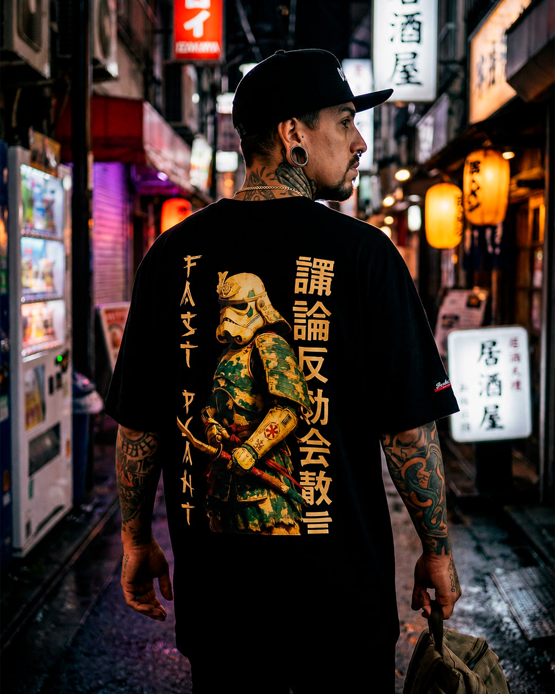 Camiseta Oversized Premium Fast Plant Samurai
