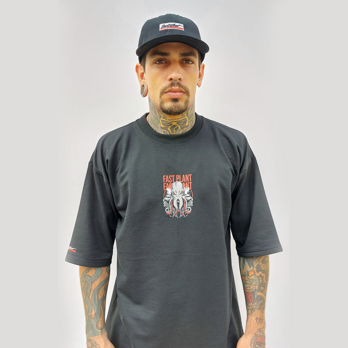 Camiseta oversized Premium Fast Plant Polvo