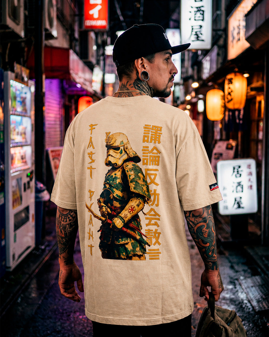 Camiseta Oversized Premium Fast Plant Samurai
