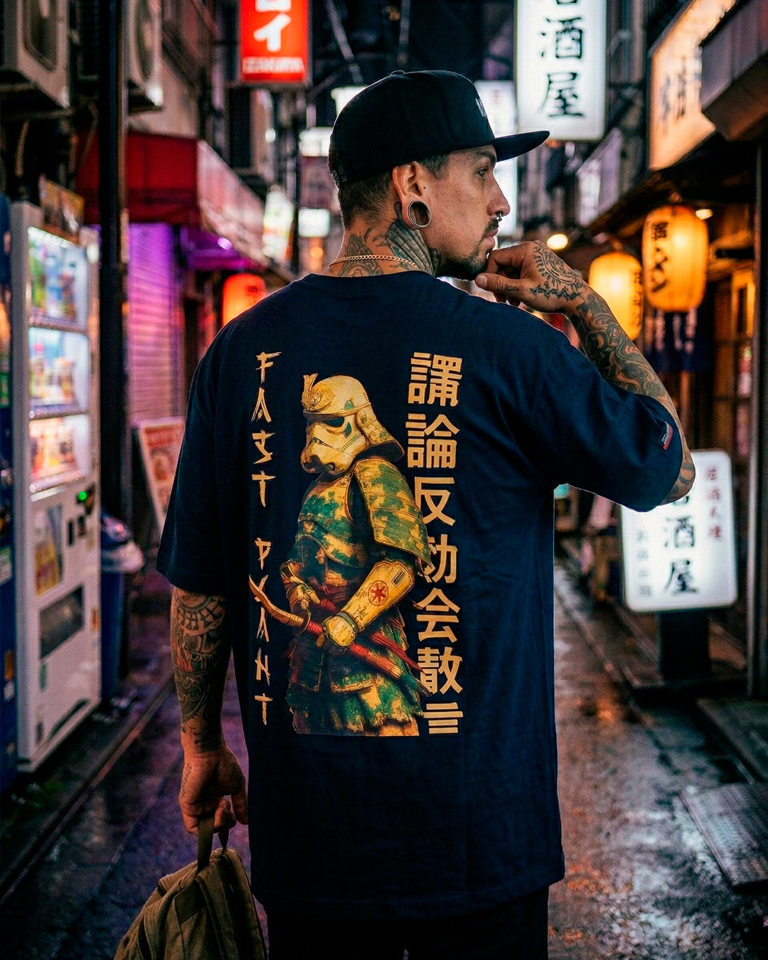 Camiseta Oversized Premium Fast Plant Samurai