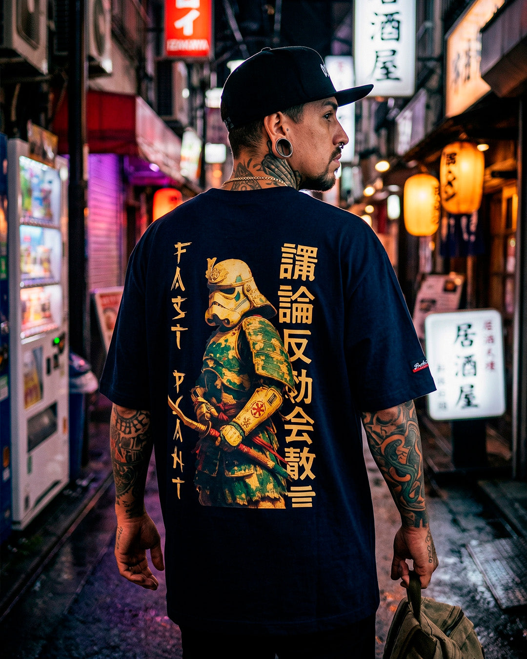 Camiseta Oversized Premium Fast Plant Samurai