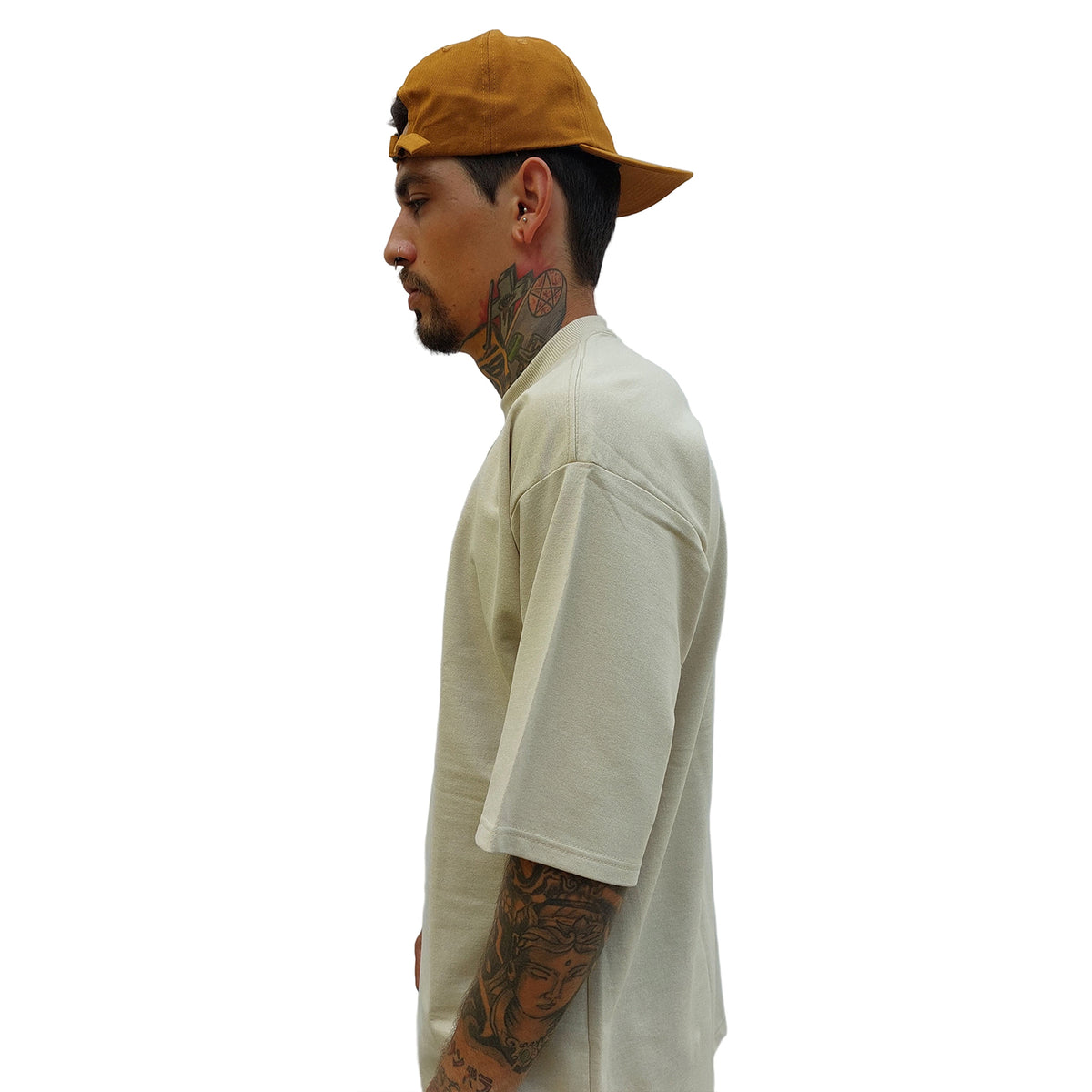 Camiseta Oversized Premium Fast Plant Street Logo Off Wh.