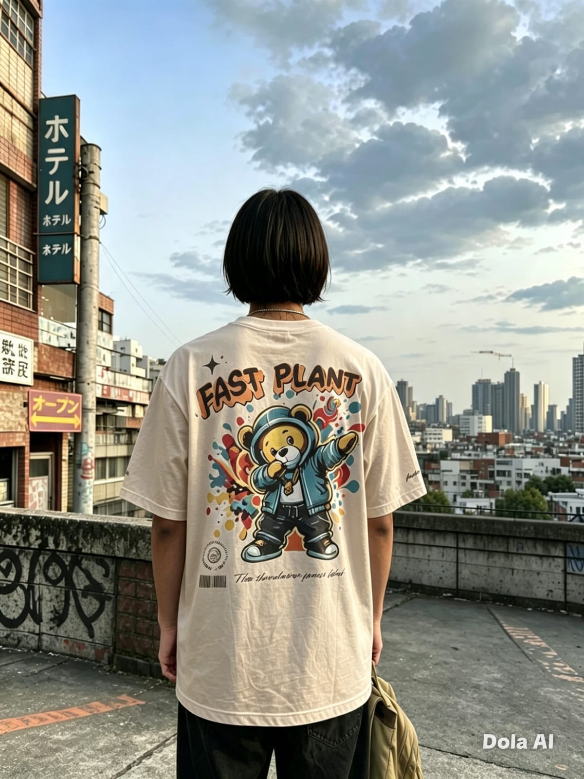 Camiseta Oversized Premium Fast Plant Ursinho