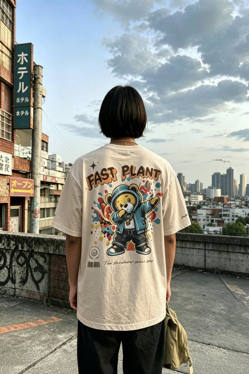 Camiseta Oversized Premium Fast Plant Ursinho