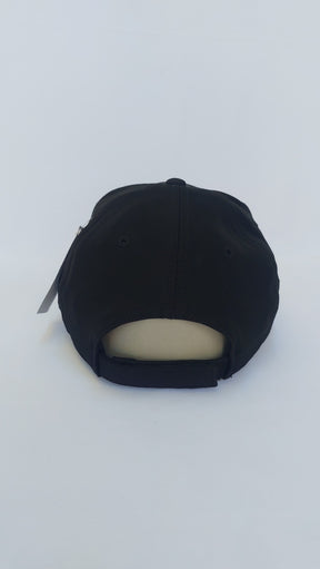 Boné beisebol regulador preto bordado