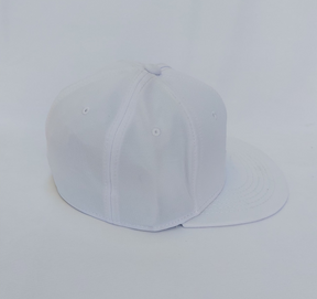 Boné Flex Fit Branco aba reta Bordado Fast Rock