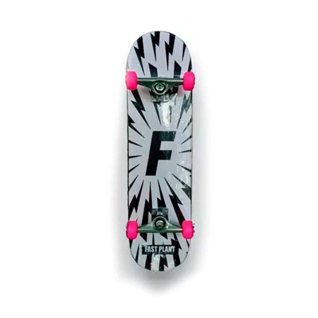 Skate completo montado Fast Plant Raios [roda pink]