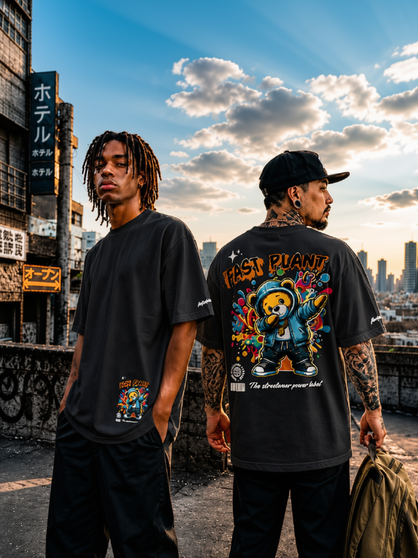 Camiseta Oversized Premium Fast Plant Ursinho